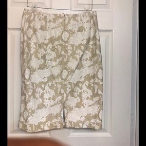 Escada Lambs Leather Skirt.